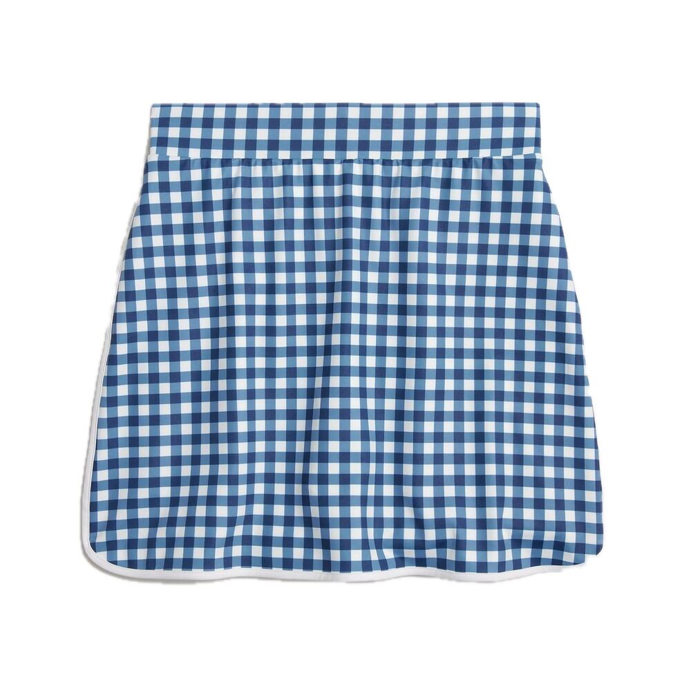 Women's J. Crew Factory Blue Gingham High Waisted Printed Active Skort